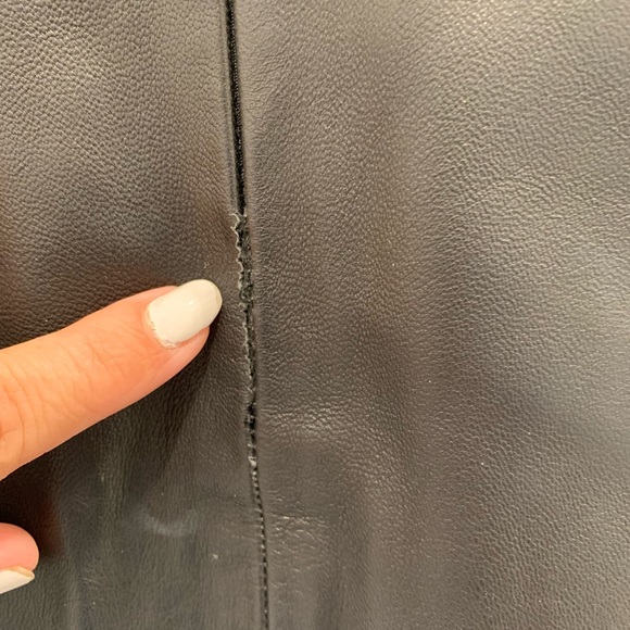 NWT IRO Elodie lamb leather mini skirt. Size 38 - Picture 7 of 7